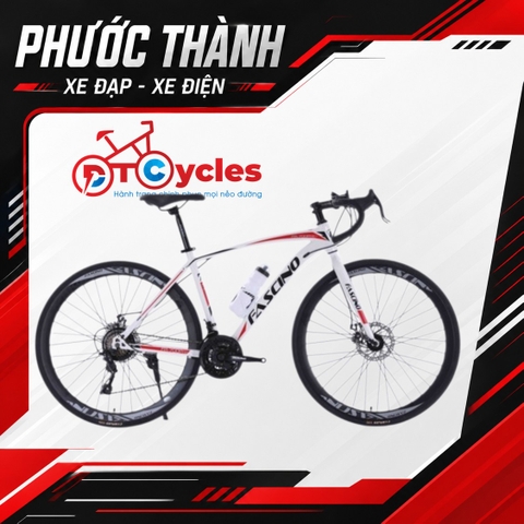 Xe đạp đua FR700 Pro màu Trắng-Đỏ