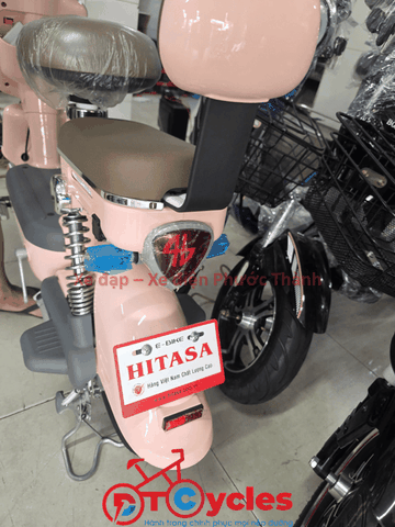 Xe điện Hitasa Q8 Bánh lùn màu Hồng
