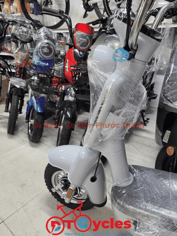 Xe điện Hitasa Q8 Bánh lùn màu Xám