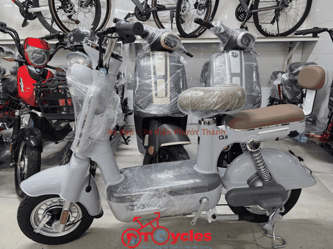 Xe điện Hitasa Q8 Bánh lùn màu Xám