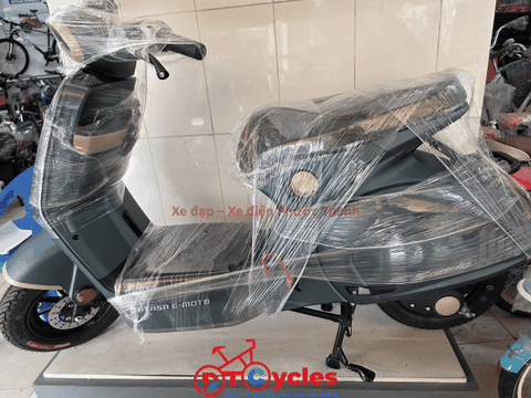 Xe điện Hitasa SANDO màu Xanh Rêu