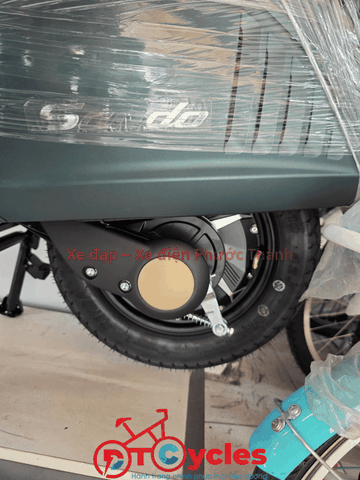 Xe điện Hitasa SANDO màu Xanh Rêu