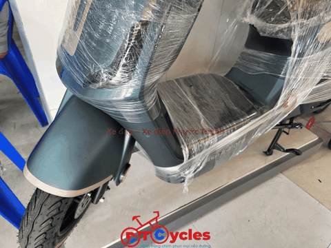 Xe điện Hitasa SANDO màu Xanh Rêu