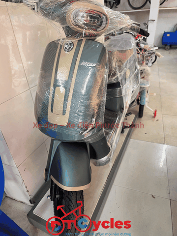 Xe điện Hitasa SANDO màu Xanh Rêu