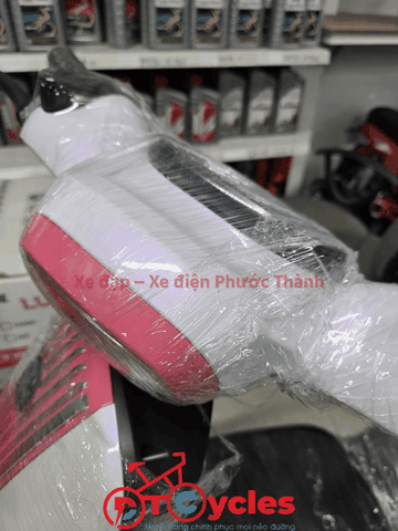 Xe điện Hitasa SEVI màu Trắng ánh Hồng