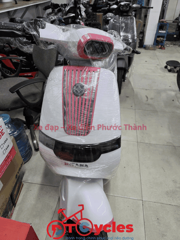 Xe điện Hitasa SEVI màu Trắng ánh Hồng