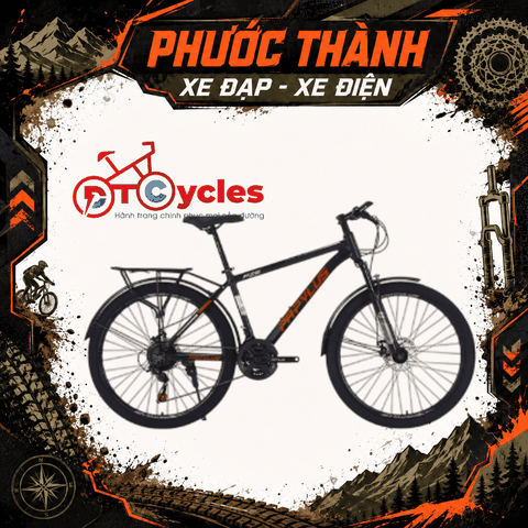 Xe đạp địa hình Papyplus PZ6M - màu Đen-Đỏ