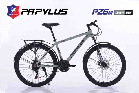 Xe đạp địa hình Papyplus PZ6M màu Cement-Đen