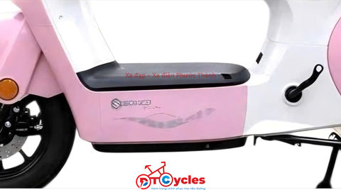 Xe điện Sonco Lyn màu Hồng Trắng