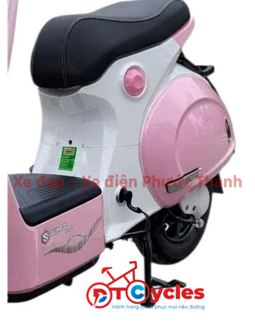Xe điện Sonco Lyn màu Hồng Trắng