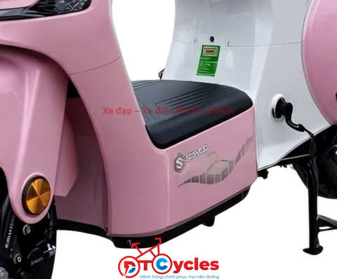 Xe điện Sonco Lyn màu Hồng Trắng