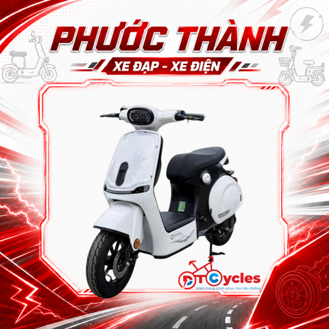 Xe điện Sonco Lyn màu Trắng Đen