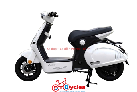 Xe điện Sonco Lyn màu Trắng Đen