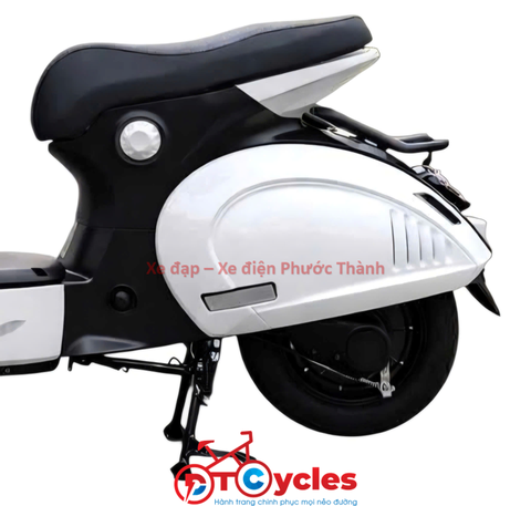 Xe điện Sonco Lyn màu Trắng Đen