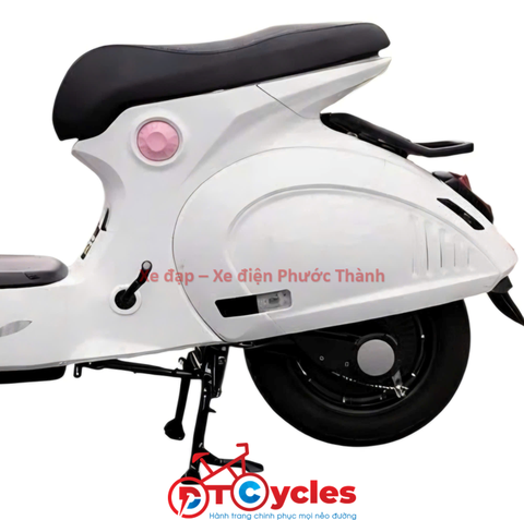 Xe điện Sonco Lyn màu Trắng Hồng