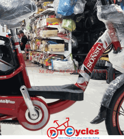 Xe điện Sonsu ECO Sườn cổ điển 18 màu Đỏ