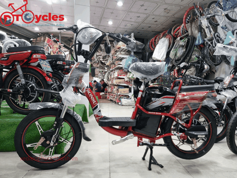 Xe điện Sonsu ECO Sườn cổ điển 18 màu Đỏ