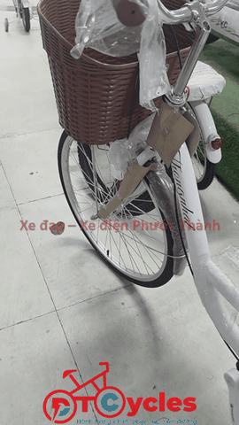 Xe đạp nữ Thống Nhất New 24 2026 màu Trắng