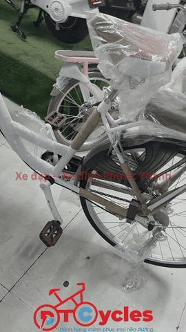 Xe đạp nữ Thống Nhất New 24 2026 màu Trắng
