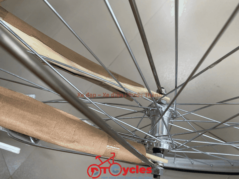 Xe đạp nữ Thống Nhất New 24 2026 màu Vàng kem