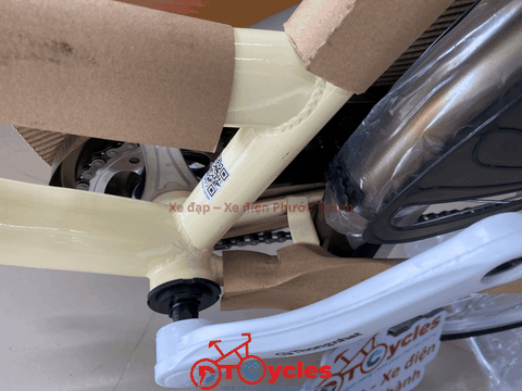 Xe đạp nữ Thống Nhất New 24 2026 màu Vàng kem
