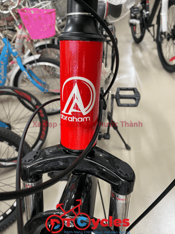 Xe đạp địa hình Abraham Bánh 24 inch Có đề Hợp kim màu Đỏ-Đen