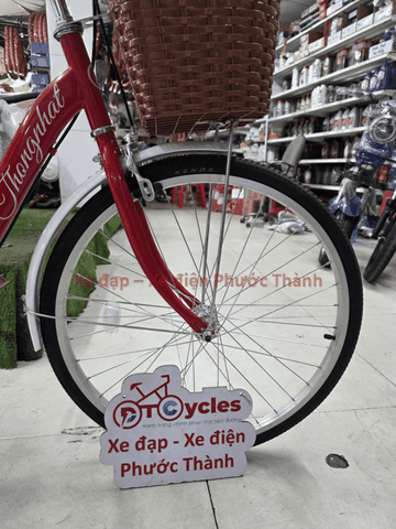 Xe đạp nữ Thống Nhất New 24 2026 màu Đỏ