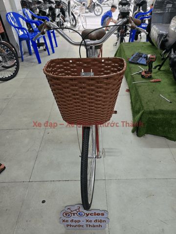 Xe đạp nữ Thống Nhất New 24 2026 màu Đỏ