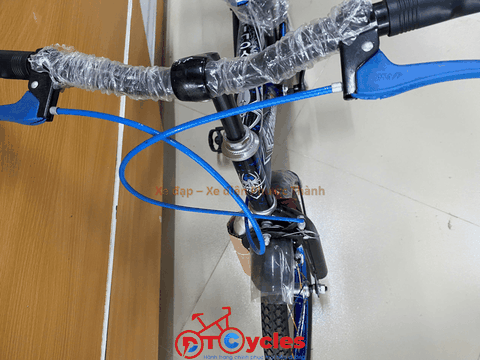 Xe đạp trẻ em nam PTCYCLES TT16 Sườn đôi màu Xanh Đen