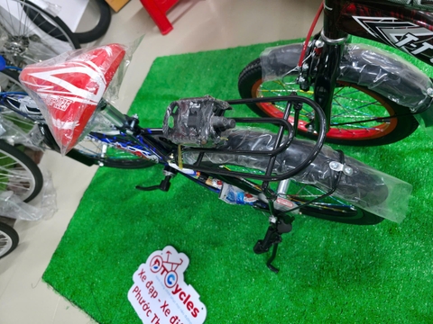Xe đạp trẻ em nam PTCYCLES TT16 Sườn đôi màu Xanh Đen
