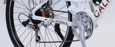 Xe đạp nữ California MODELTIME Có đề màu Trắng