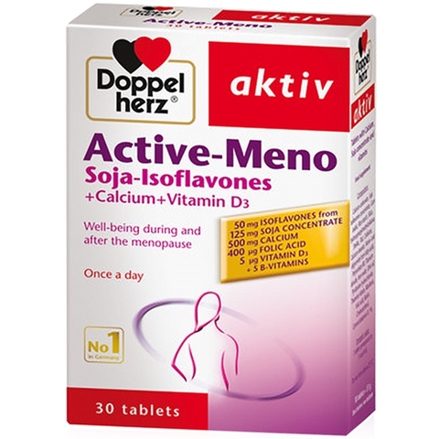 Viên Uống Cân Bằng Nội Tiết Tố Nữ Doppelherz Aktiv Active-Meno Hỗ Trợ Giảm Triệu Chứng Tiền Mãn Kinh Hộp 30 Viên