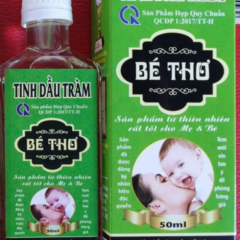 Tinh Dầu Tràm Bé Thơ Giúp Giữ Ấm Cho Bé Chai 50ml