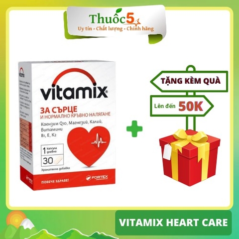 Vitamix Heart Care Hỗ Trợ Tim Mạch Hộp 30 Viên