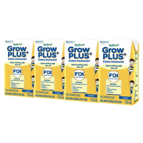 Sữa Growplus Immunel Vàng 110ml 1+- Bột Pha Sẵn