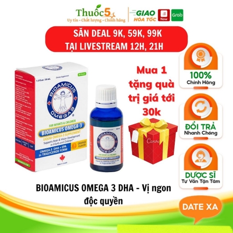 Bioamicus Omega 3 Bổ Sung DHA 30ml