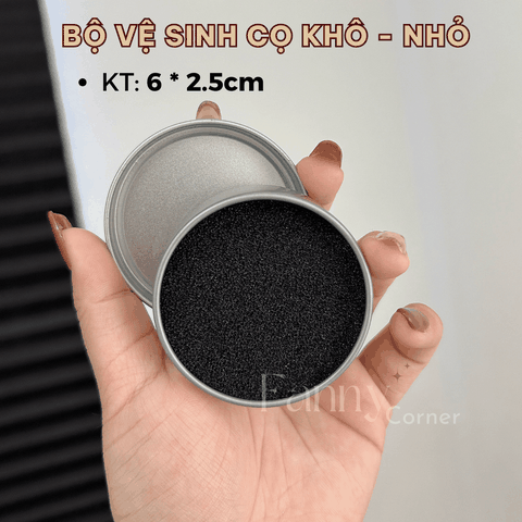 BỘ HỘP: Tròn ĐEN (NHỎ - 6*2cm) - VS Cọ Khô