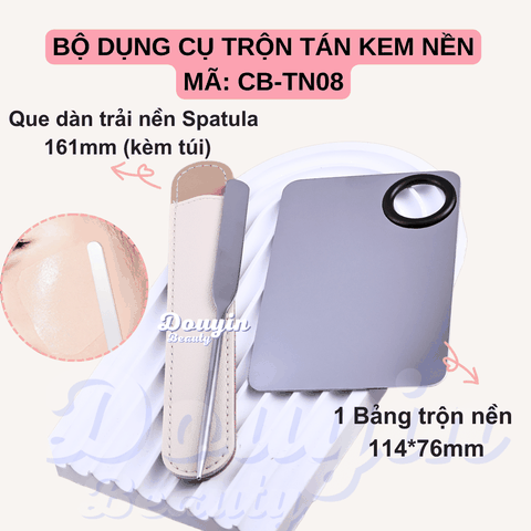 TN08 - Bộ Dụng Cụ Trộn Tán Kem Nền