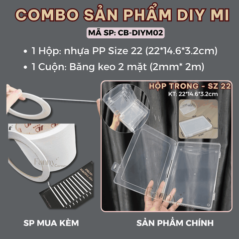 Combo DIY Mi: 1 H.sz 22 + 1 C.Bk 2 Mặt (2mm)