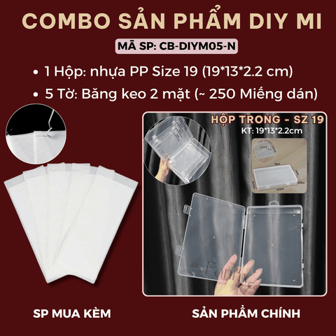 Combo DIY Mi: 1 H.sz 19 + Túi 5 Tờ Bk 2 Mặt