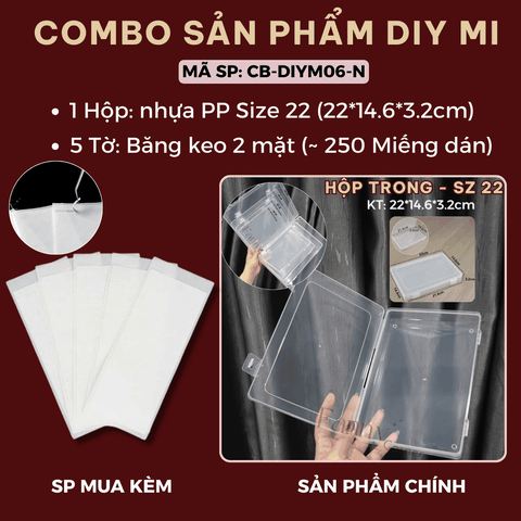 Combo DIY Mi: 1 H.sz 22 + Túi 5 Tờ Bk 2 Mặt