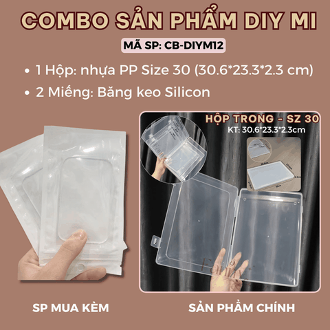Combo DIY Mi: 1 H.sz 30 + 2 Miếng BK Silicon