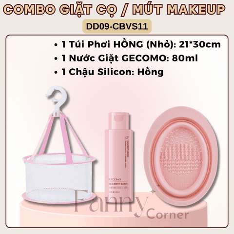 CBVS11 - Combo 3 SP - Bộ Vệ Sinh Cọ / Mút Trang Điểm