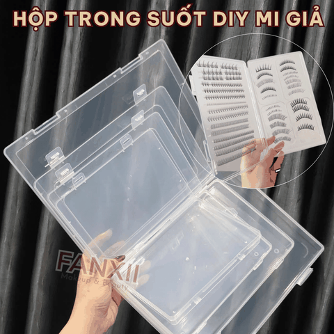 Hộp Nhựa Đựng Mi Giả DIY