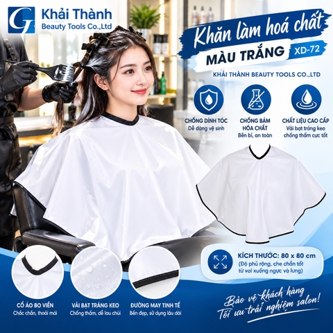 Khăn Làm Hóa Chất Màu Trắng XD-72