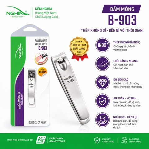 Bấm Móng Nhỏ Vỉ Giấy B-903