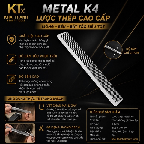Lược Cắt Metal K4 (XD-80)