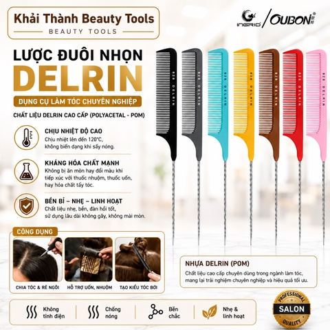 Lược Đuôi Nhọn DELRIN XD-95