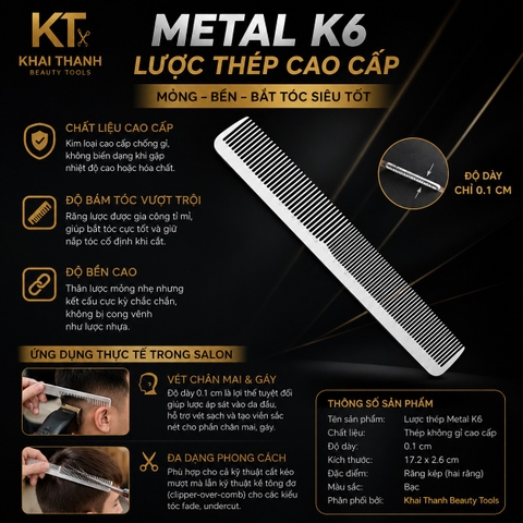 Lược Cắt Metal K6 (XD-81)