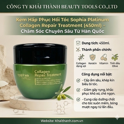Hấp Sophia Collagen Platinum 450ml